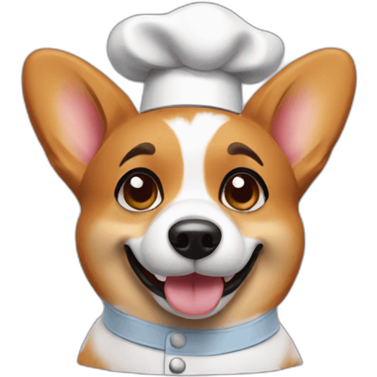 Corgi pastry chef emoji