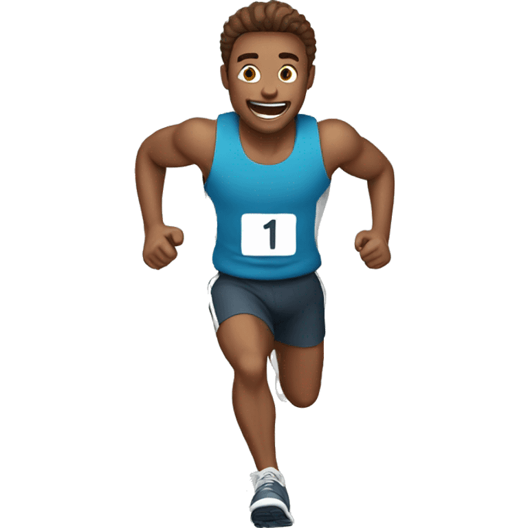 a guy running emoji