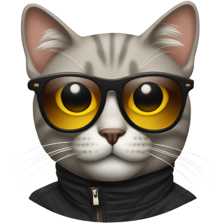 Cat with sunglasses emoji