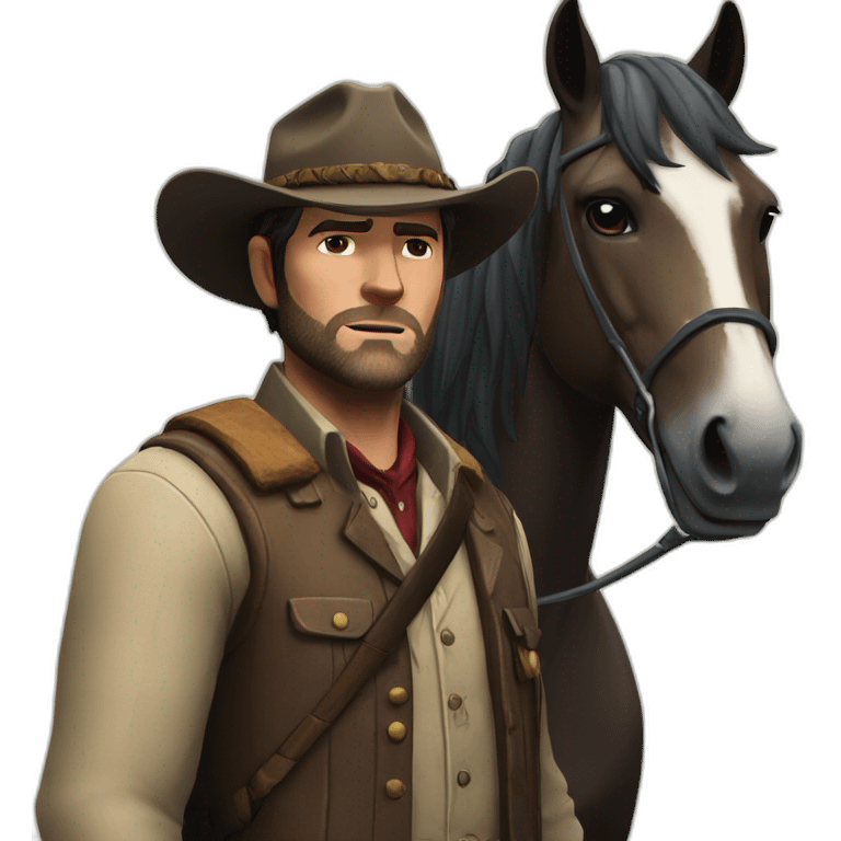 Arthur morgan and horse emoji