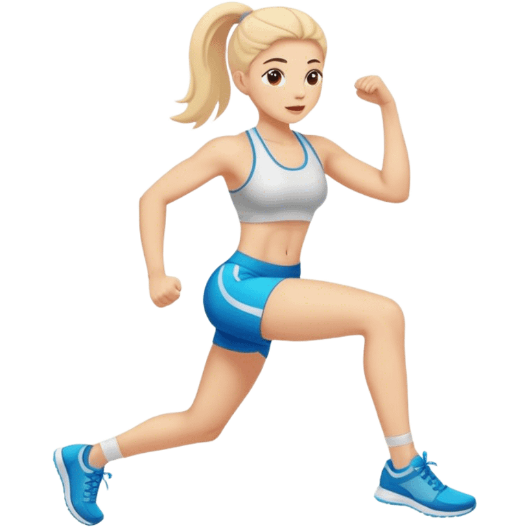 Exercising girl emoji