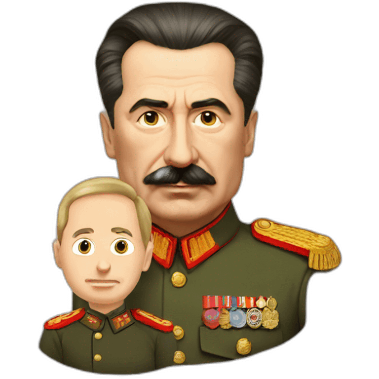 stalin with putin emoji