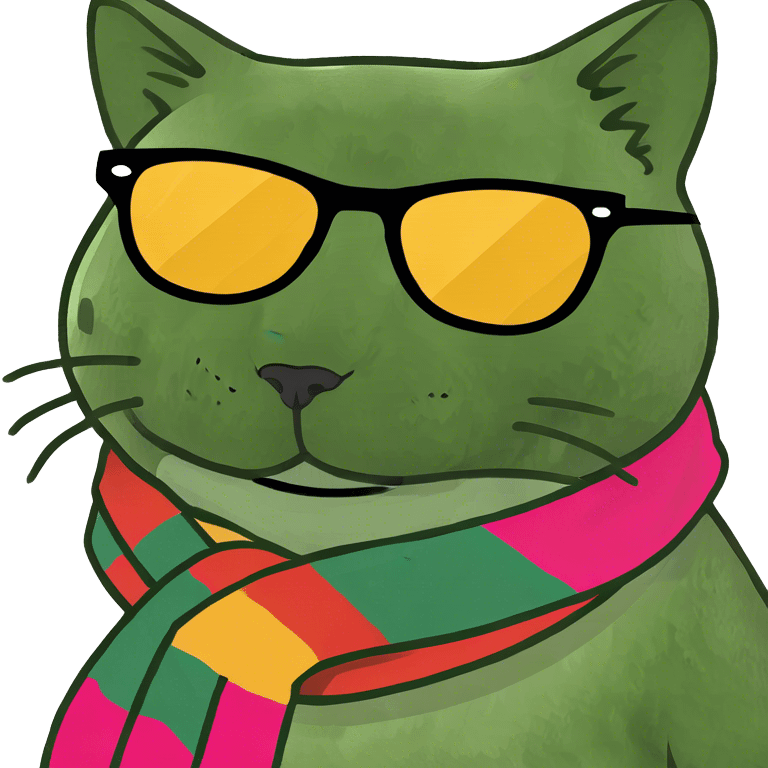 Cat with sunglasses emoji