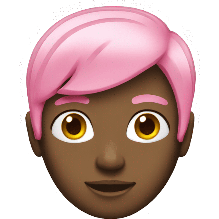 Pink hair  emoji