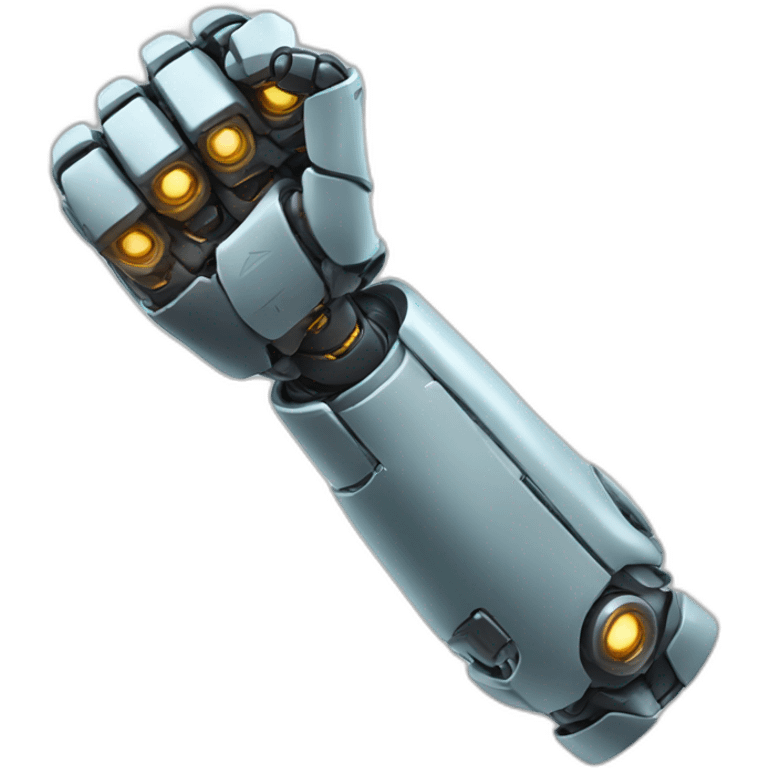 flexing robot arm emoji