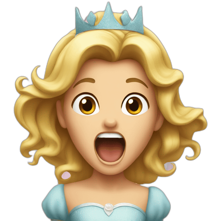 princess screaming emoji