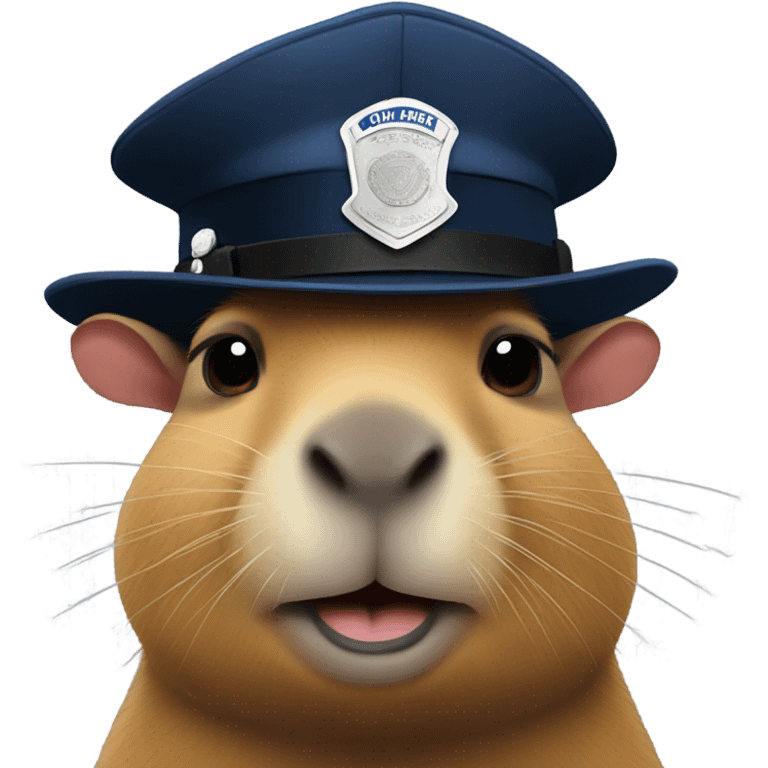 capybara police hat emoji