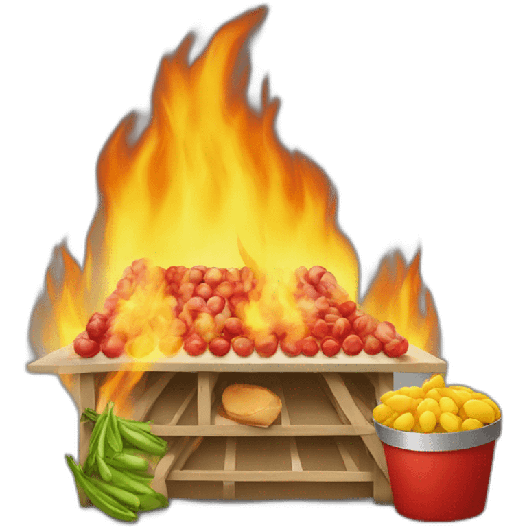 marché rungis en feu emoji