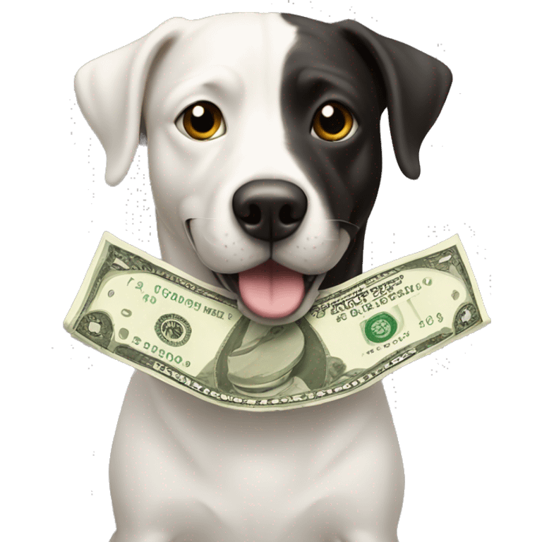 Money and dog emoji