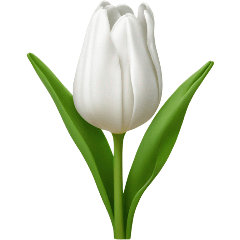 white tulip bouquet  emoji