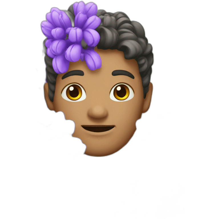 Purple hyacinth emoji