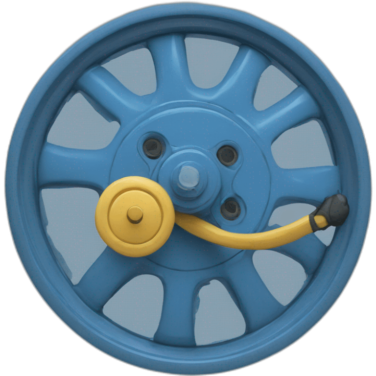 Blue wheel emoji