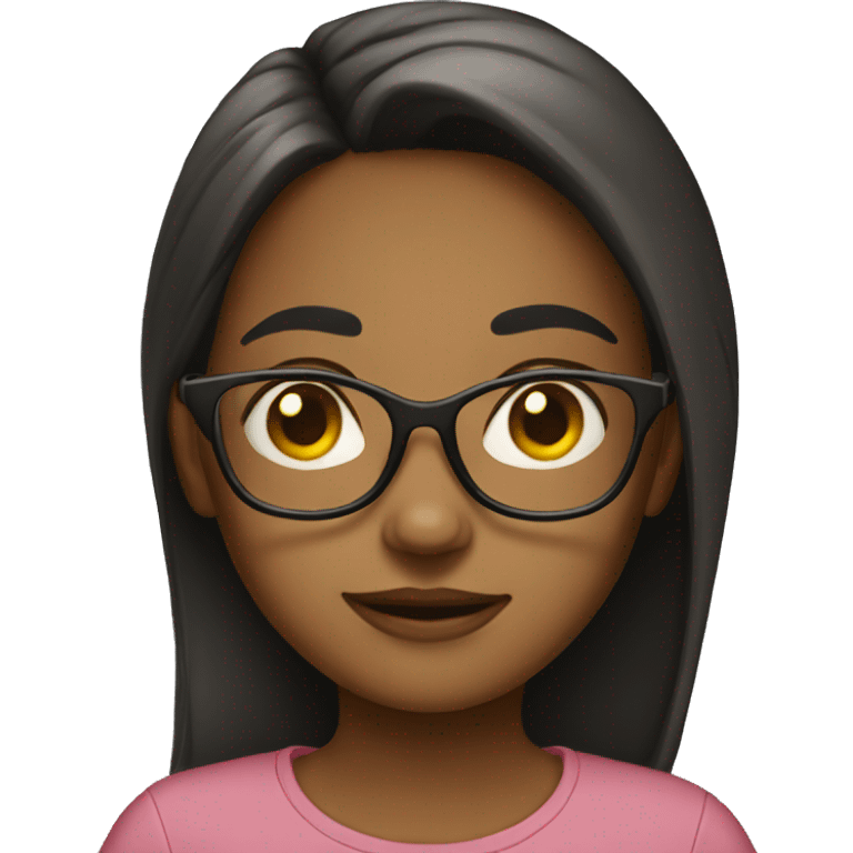 Girl with glasses emoji