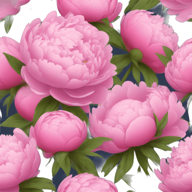 Bouquet of peonies emoji