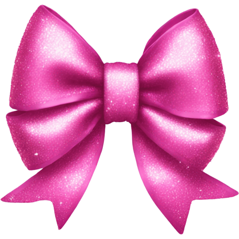 a pinkle sparkly bow emoji