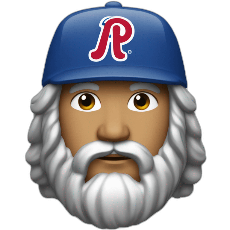 Ghenghis khan in phillies hat emoji