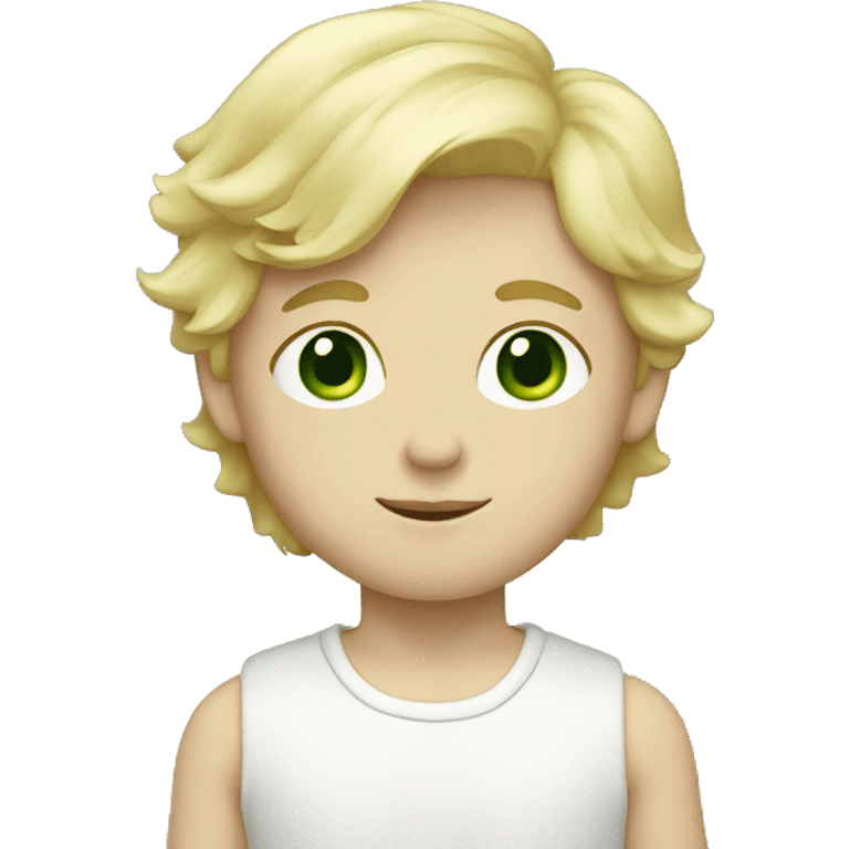 blonde, green-eyed, white-skin boy emoji