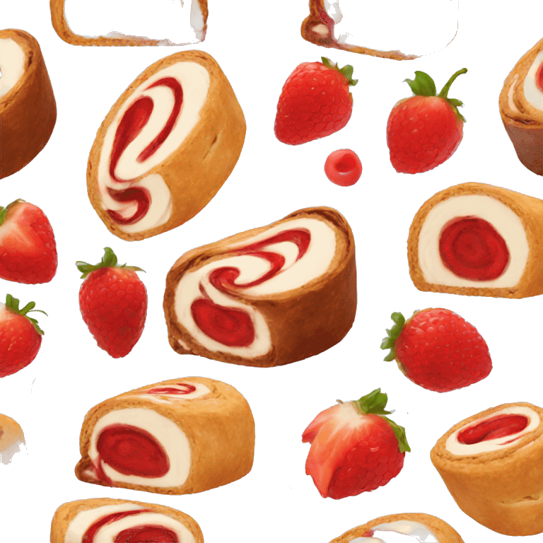 roulade dessert emoji