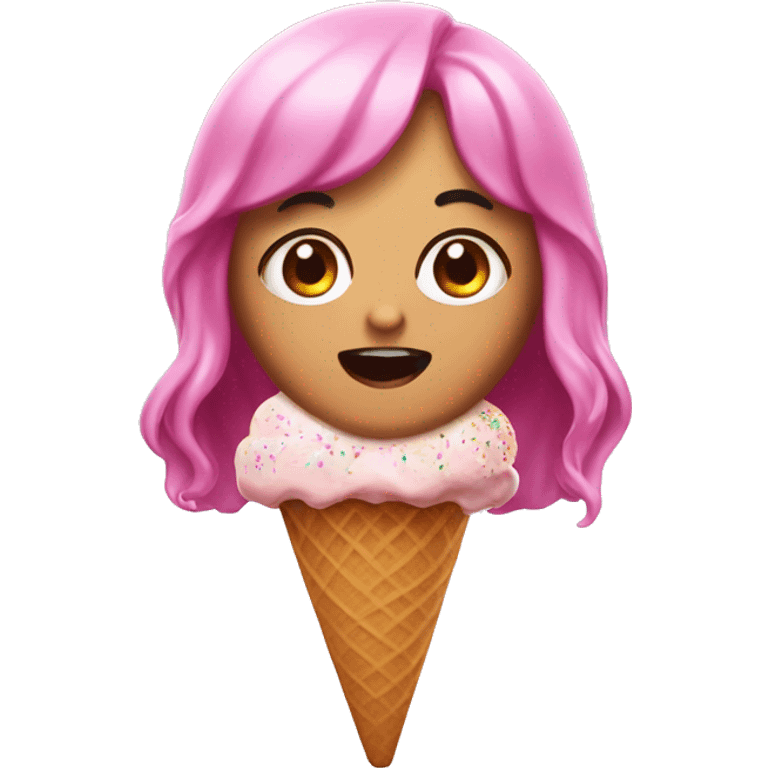 Lisa de Blackpink ice cream emoji