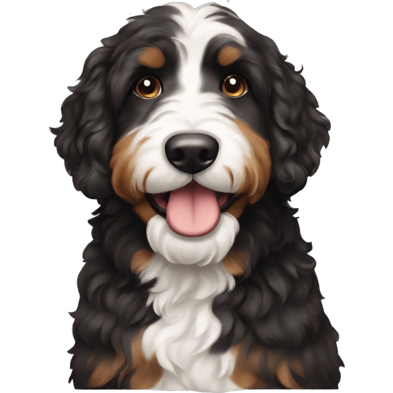 Bernedoodle dog emoji