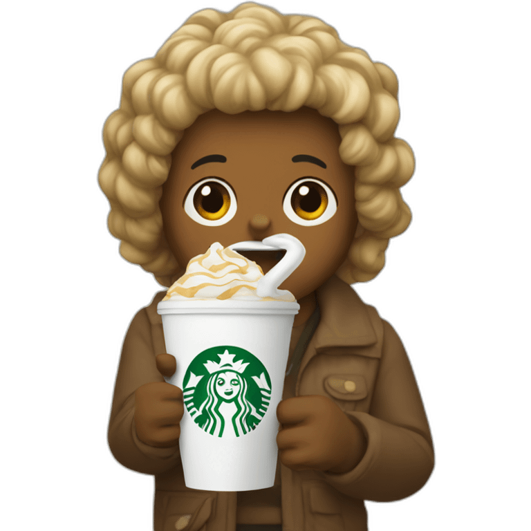 Rupual with a starbucks emoji