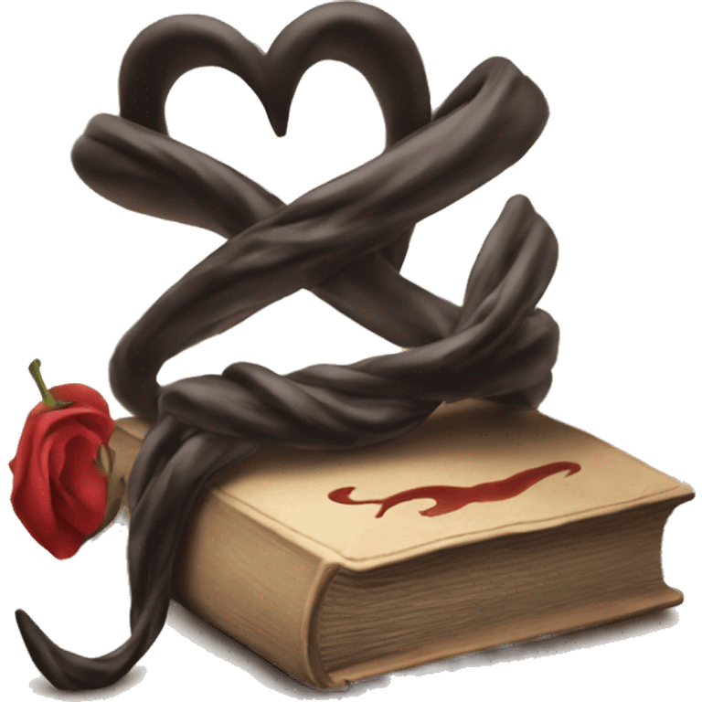 book with the title “twisted love” emoji