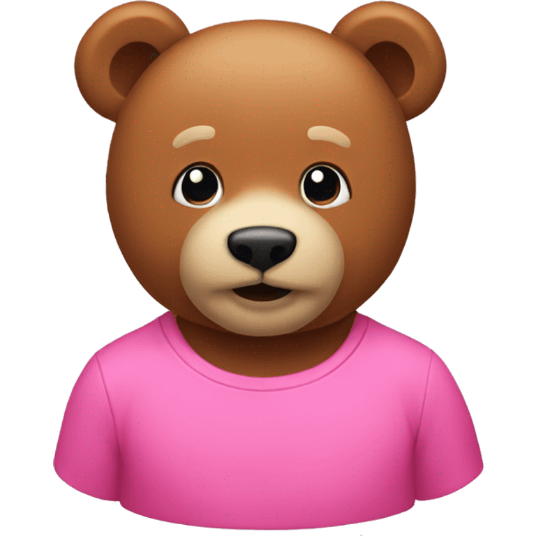 Urso rosa pink emoji