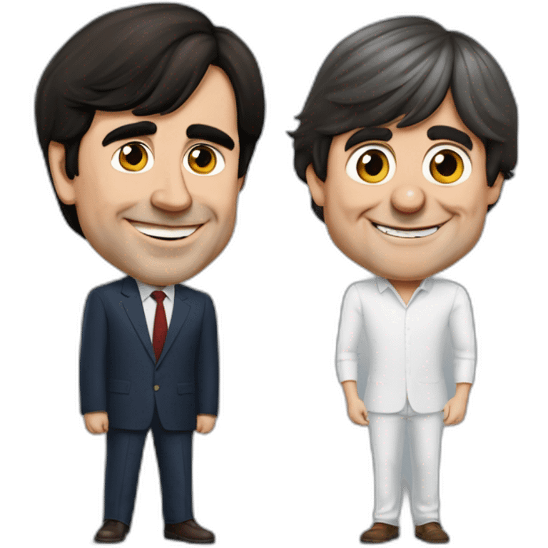 Pedro Sánchez adoring Carles Puigdemont emoji