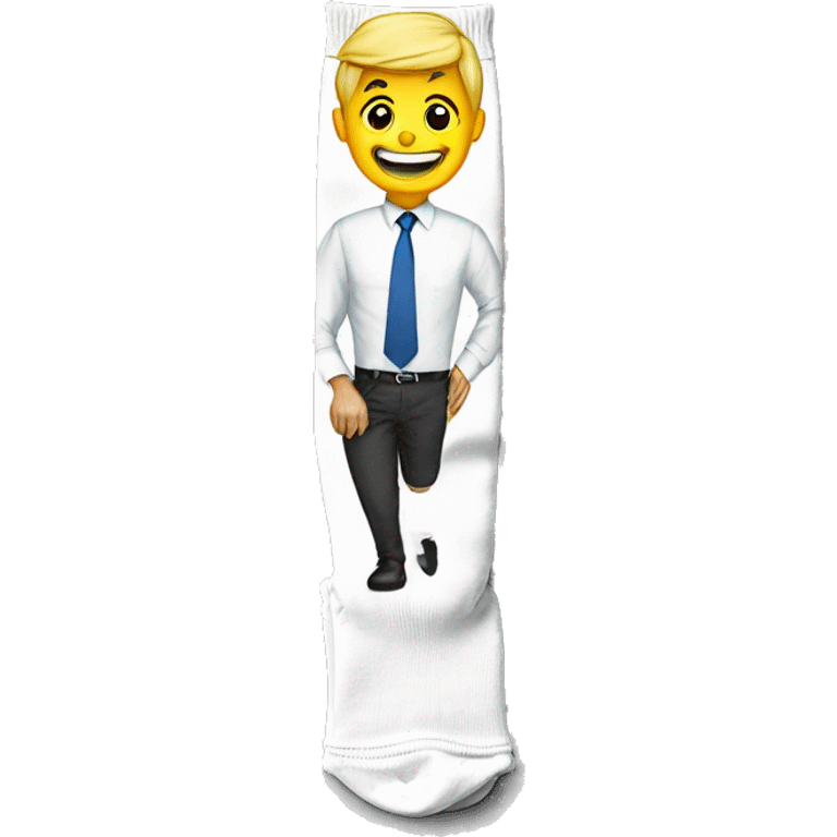 Male Business knee-high socks emoji