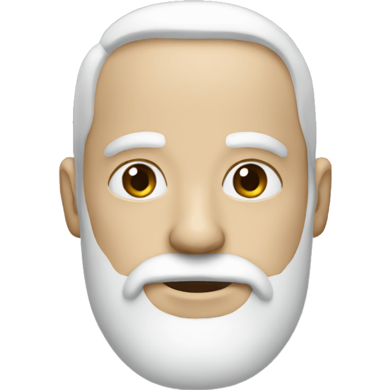 white face barba emoji