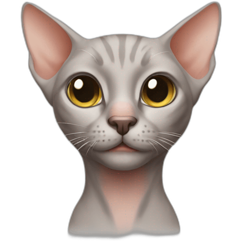 Hairless cat emoji