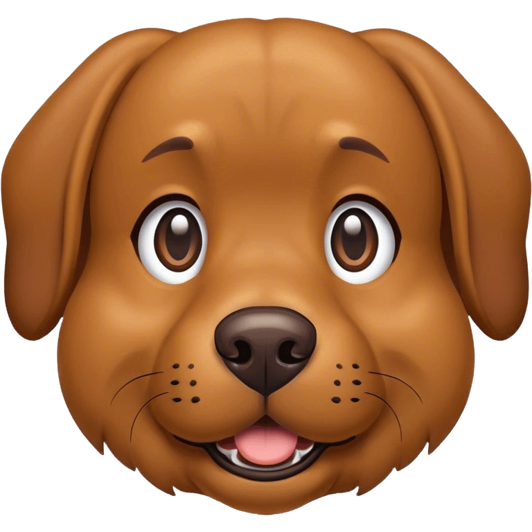 Perro marrón emoji