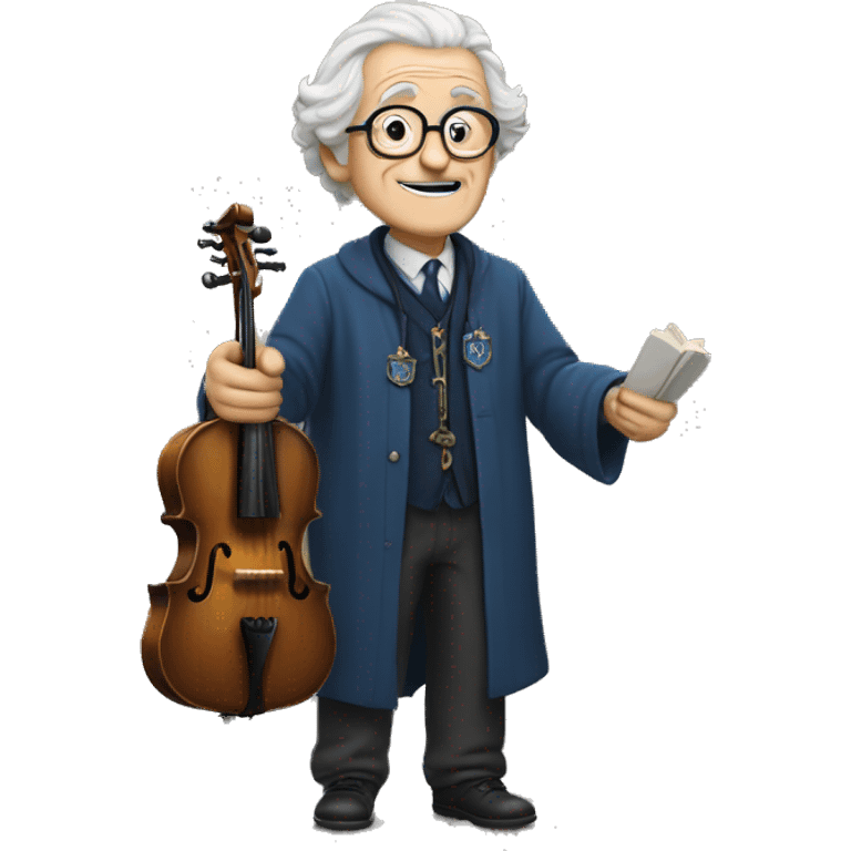 old men, loves music, professor, ravenclaw emoji