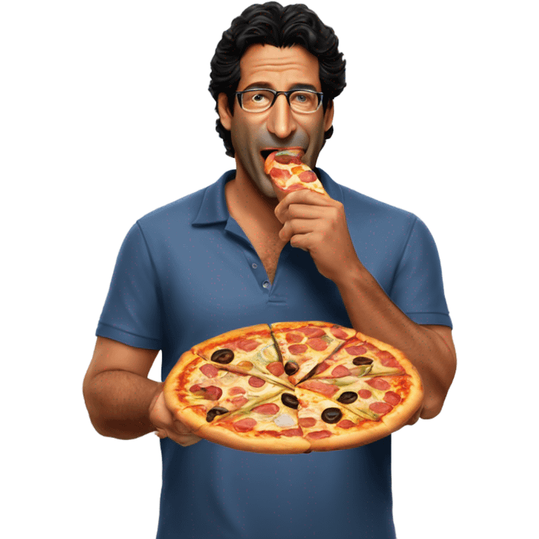 Wasim Akram eating pizza emoji