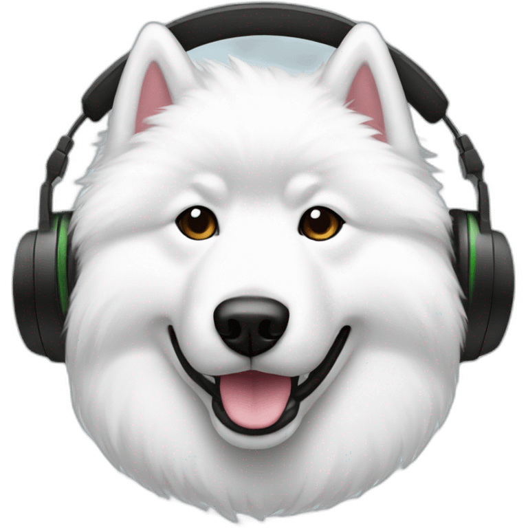 samoyed dj emoji