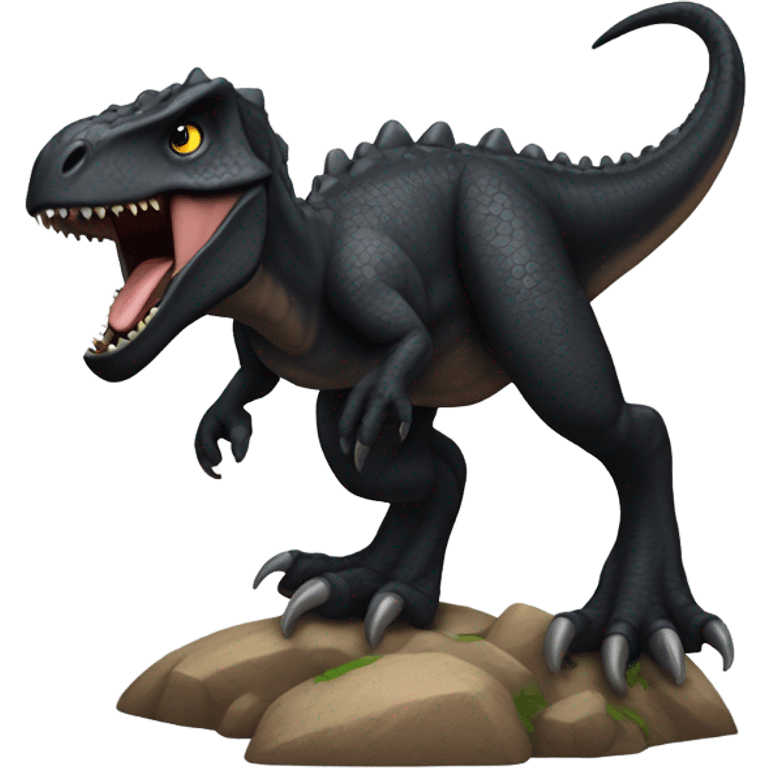 Black dinosaur emoji