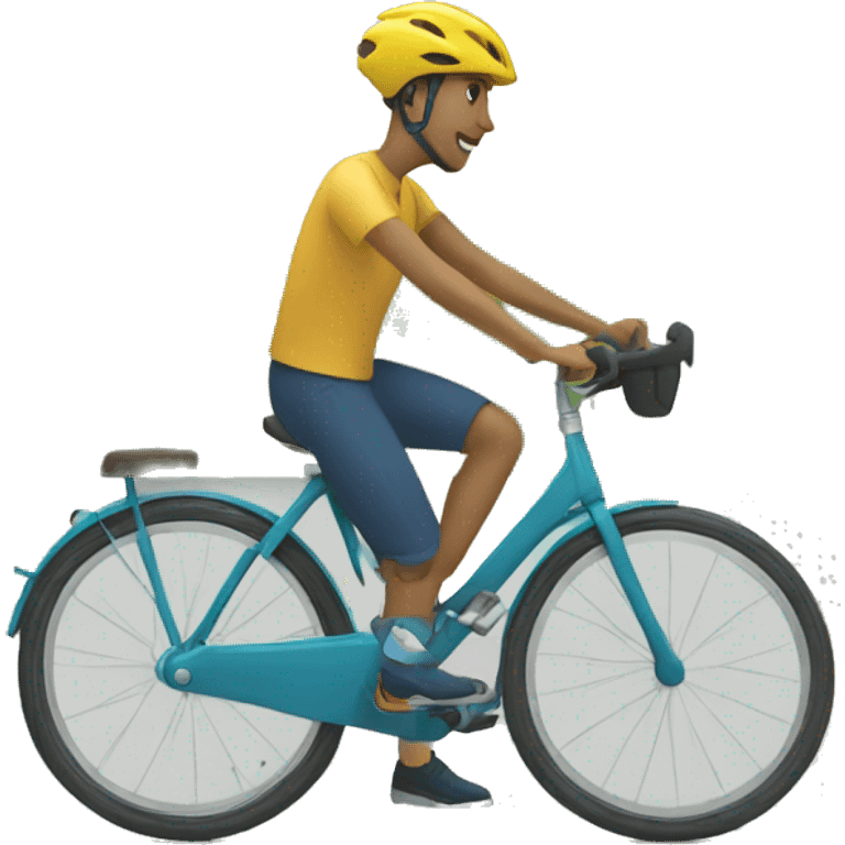 Chat sur le vélo  emoji