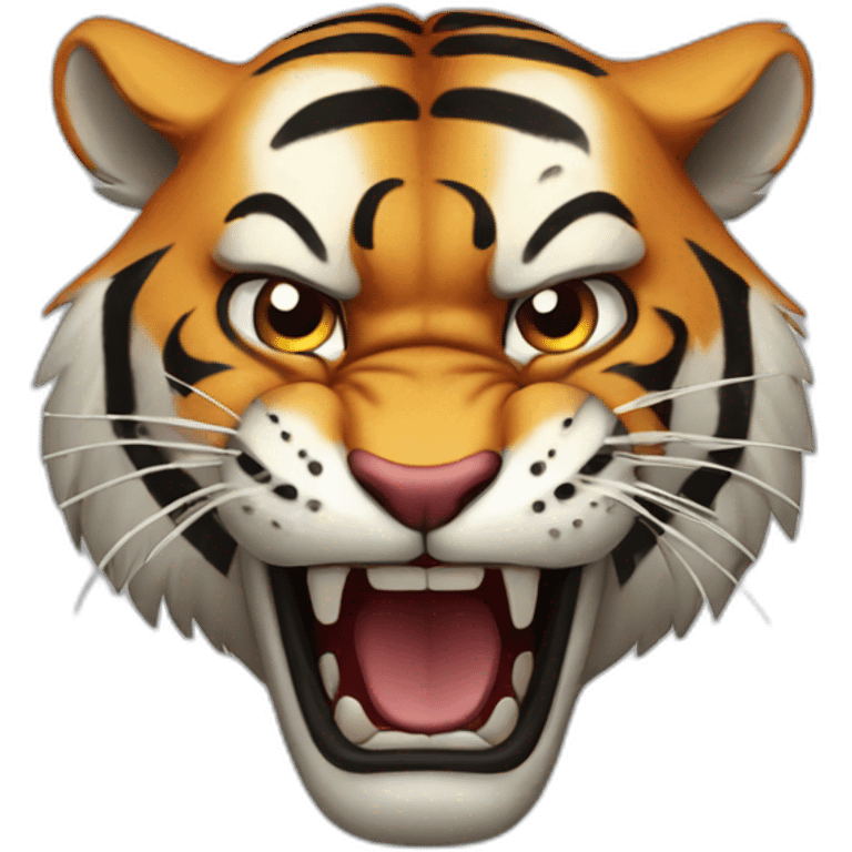 Angry tiger emoji