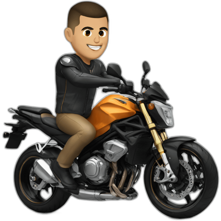 Ronaldo en moto emoji