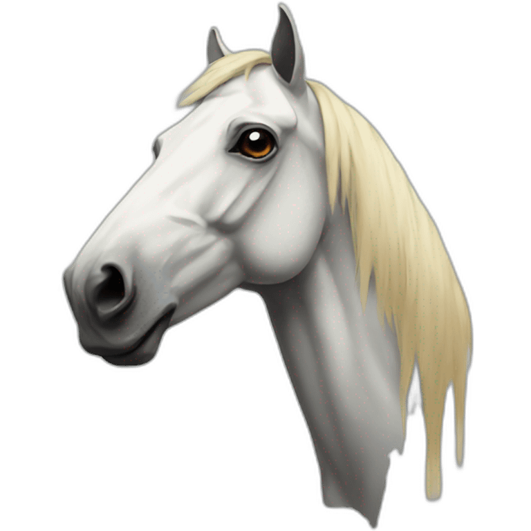 badly painted horse emoji