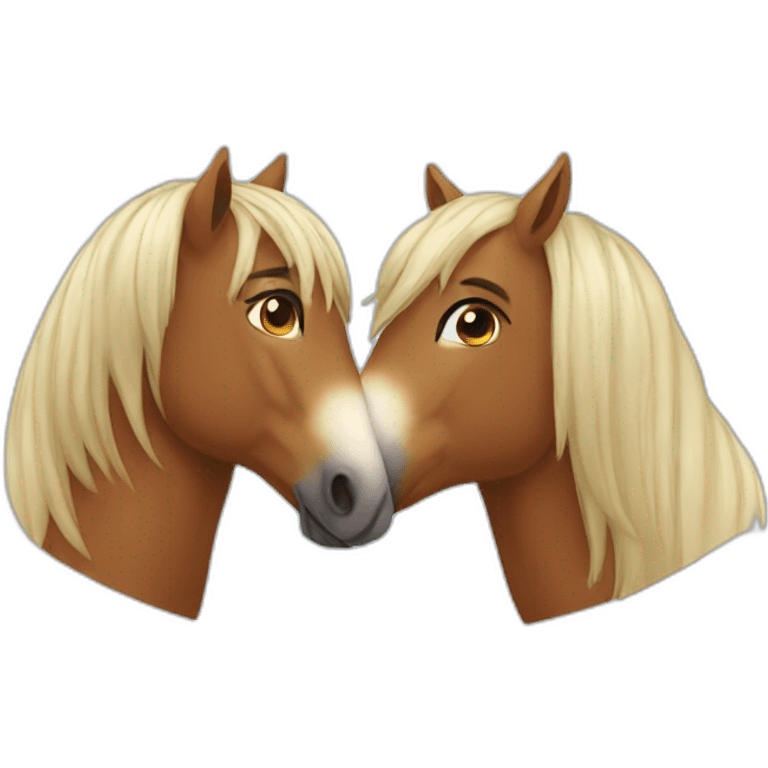 horse kiss emoji