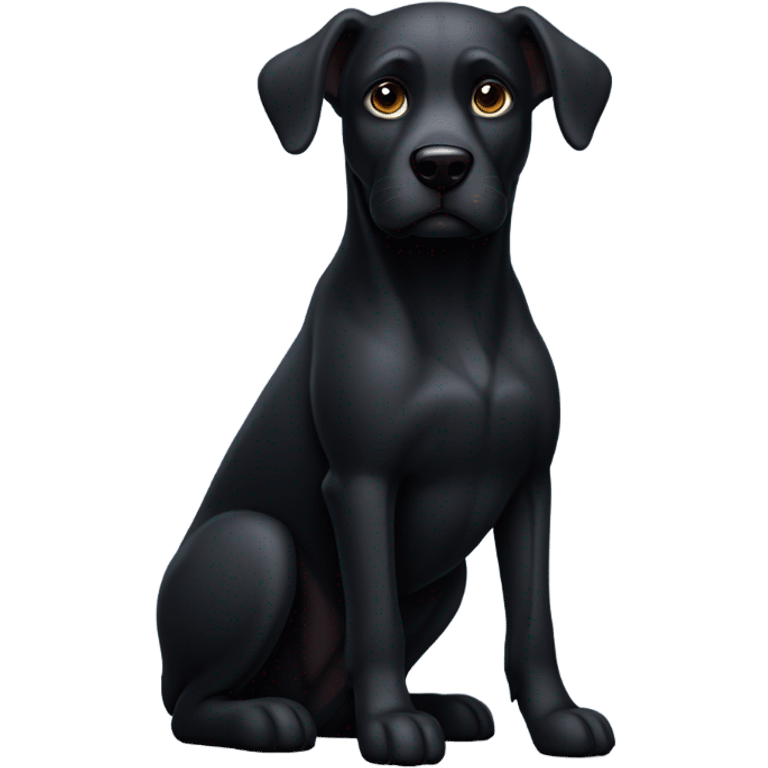 black dog emoji