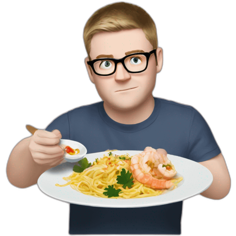 eastenders ben mitchell eating scampi emoji