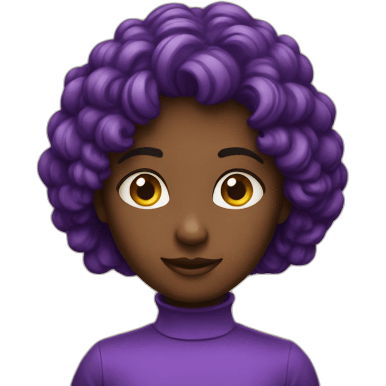 Chat violet emoji