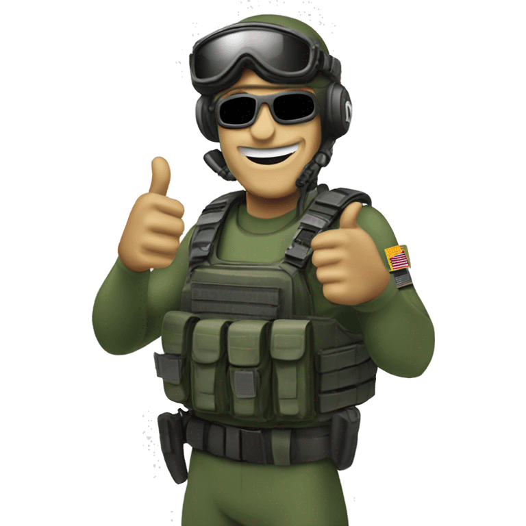 Frogman special forces thumbs up emoji