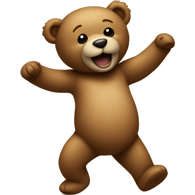 Teddy bear dancing  emoji