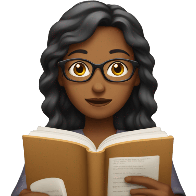 Woman reading a book  emoji