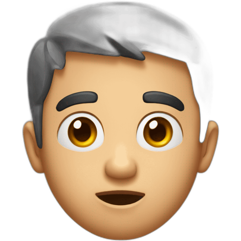 One eyebrow raised and surprised  emoji