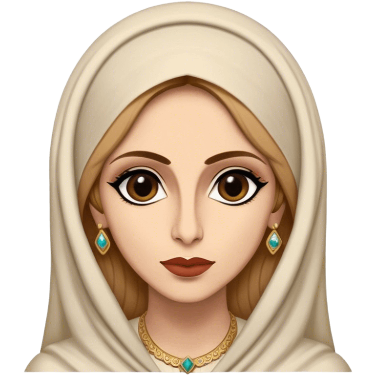 Cinematic Realistic Fairuz Portrait Emoji, depicted as an iconic Lebanese singer with graceful soulful expression and elegant attire, rendered with lifelike textures and warm radiant lighting that captures her timeless musical allure. emoji