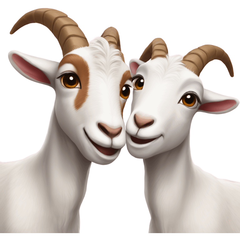 2 goats in love emoji